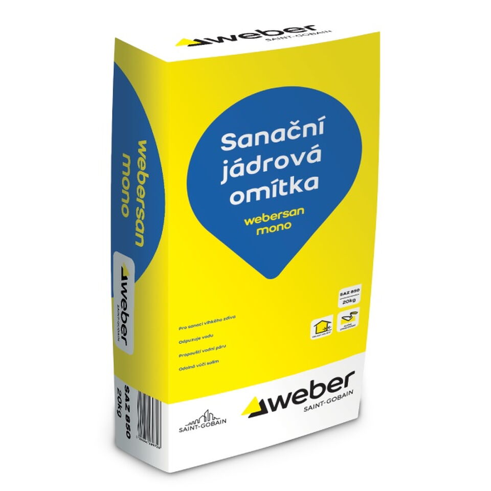 Omítka sanační weber san mono – 20 kg