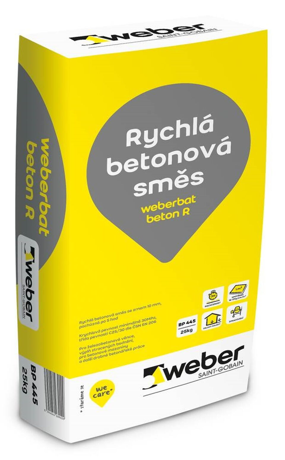 Směs betonová weber bat beton R BP 445 – 25 kg