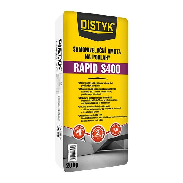Samonivelační hmota na podlahy RAPID S400 DISTYK Line 20 kg šedá